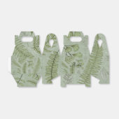 Elegante Salie Groene Waterverf Bloemen Bedankdoosjes (Uitgevouwen)