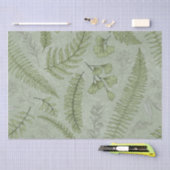 Elegante Salie Groene Waterverf Bloemen Tissuepapier (Craft)