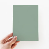 Elegante Salie Groene Zonnebloem Krans Kaart