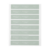 Elegante salie met wit en modern script bruiloft (Vel)