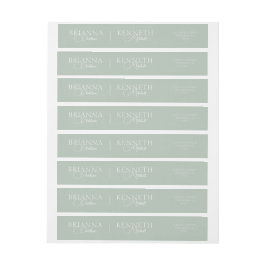 Elegante salie met wit en modern script bruiloft