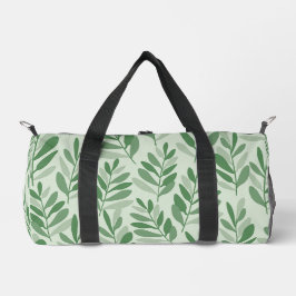 Elegante Salie & Olijfblad Natuur Patroon Plunjezak