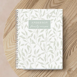 Elegante Salieblad-familienaam Recept Notitieboek