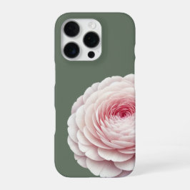 Elegante Saliegroen Blosemtint Bloemen iPhone 16 Pro Hoesje