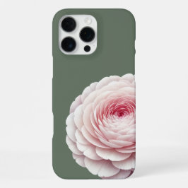 Elegante Saliegroen Blosemtint Bloemmotief iPhone 16 Pro Max Hoesje