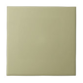 Elegante Saliegroene Accent #bcb88a Tegeltje (Voorkant)