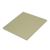 Elegante Saliegroene Accent #bcb88a Tegeltje (Zijkant)