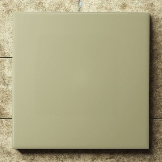 Elegante Saliegroene Accent #bcb88a Tegeltje