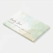 Elegante saliegroene aquarel Post-It-notities Post-it® Notes (Schuin)