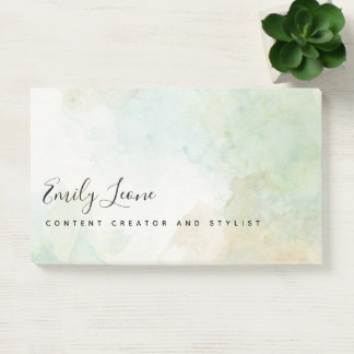 Elegante saliegroene aquarel Post-It-notities Post-it® Notes