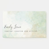 Elegante saliegroene aquarel Post-It-notities Post-it® Notes (Voorkant)