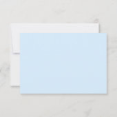 Elegante Saliegroene & Blauwe QR Code RSVP Kaart (Achterkant)