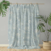 Elegante Saliegroene Bloemen Fleece Deken