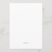 Elegante Saliegroene Botanische  Menu (Achterkant)