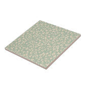 Elegante Saliegroene Botanische Tegeltje (Zijkant)