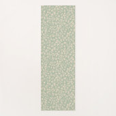Elegante Saliegroene Botanische Yogamat (Voorkant)
