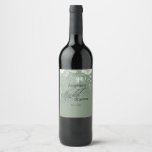 Elegante saliegroene bruidsdouche