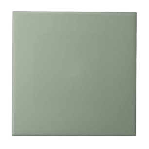 Elegante saliegroene effen kleur tegeltje