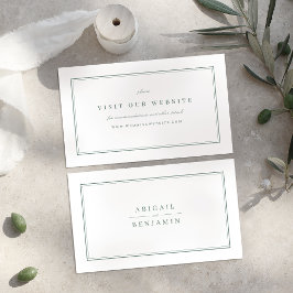 Elegante saliegroene minimalistische website Inser Plaatskaartje
