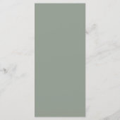 Elegante saliegroene pompoenen met strik Thanksgiv Menu (Achterkant)