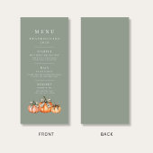 Elegante Saliegroene Pompoenen Thanksgiving Menu