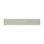Elegante Saliegroene Script Bruiloft Uitnodigingen Wikkel (Vlak)