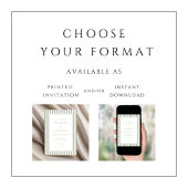 Elegante saliegroene strepen bruiloft kaart