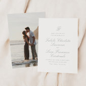 Elegante saliegroene traditionele trouwdag save the date