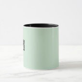 Elegante saliegroene vadersbeker mok (Midden)