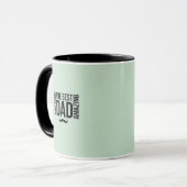 Elegante saliegroene vadersbeker mok (Voorkant links)