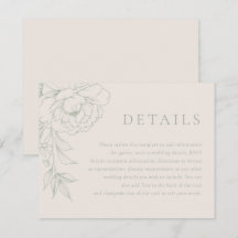 Elegante saliegroene vintage bloemige trouwdetails