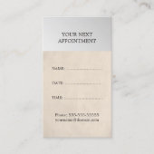 Elegante Salon Afspraakkaart Afsprakenkaartje (Voorkant)