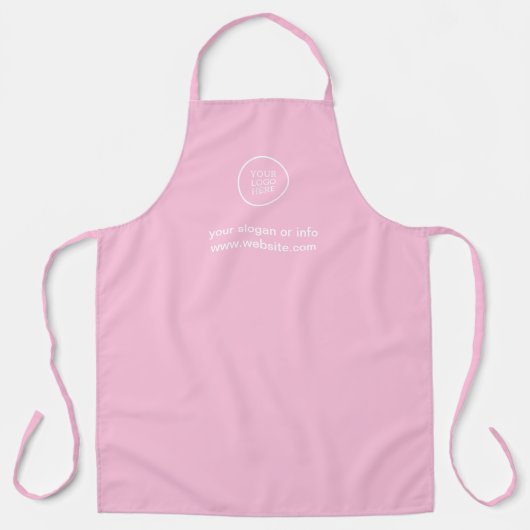 Elegante Salon Logo Pink Schort (Voorkant)