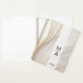 Elegante Salon Monogram Waves Planner (Display)