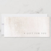 Elegante Salon Spa Geborsteld Marmer Cadeaubon (Voorkant)
