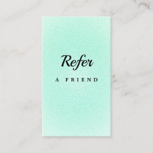 Elegante Salon & Spa Referralkaart Aanbevelingskaartje