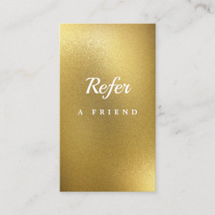 Elegante Salon & Spa Referralkaart Aanbevelingskaartje