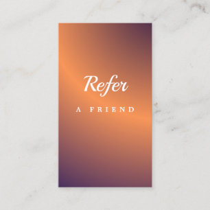 Elegante Salon & Spa Referralkaart Aanbevelingskaartje