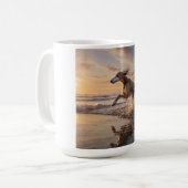 Elegante Saluki Coffee Mok (Voorkant links)