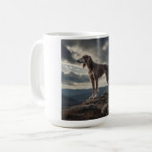 Elegante Saluki Coffee Mok (Voorkant links)