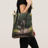 Elegante Saluki-schoudertassen Tote Bag (Dichtbij)
