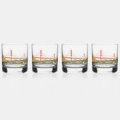 Elegante San Francisco bril Whisky Glas (Voorkant)