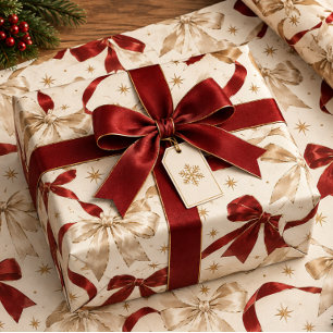 Elegante Satijnen Strik Cadeaupapier