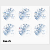 Elegante Savannah Georgia Kaart Bruiloft gunst Ronde Sticker (Vel)