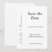 Elegante Save the Date (Voorkant / Achterkant)