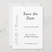 Elegante Save the Date (Voorkant)