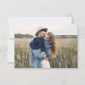 Elegante Save the Date 4 Foto Eenvoudig (Achterkant)