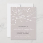 Elegante Save the Date-aankondiging Date (Voorkant)