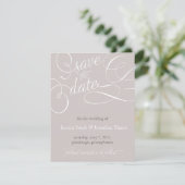 Elegante Save the Date-aankondiging Save The Date (Staand voorkant)
