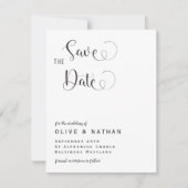 Elegante Save the Date-aankondigingssjabloon (Voorkant)